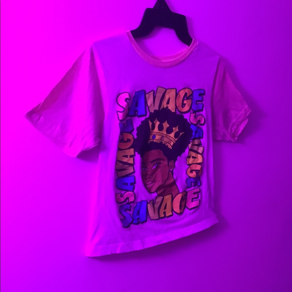 Melanin savage crop top